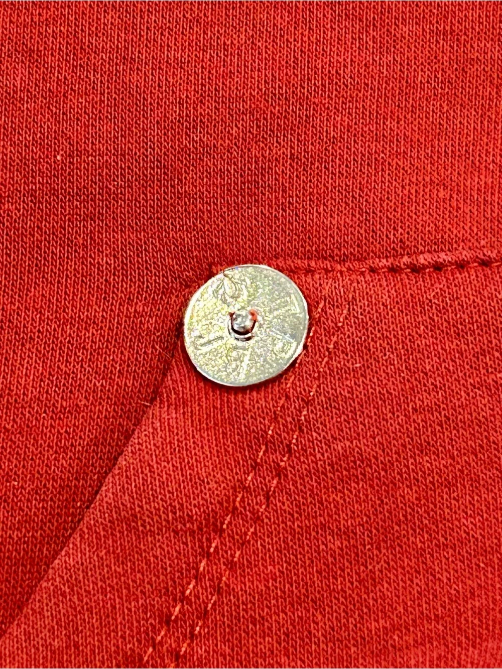 True Religion Crystal Patch Varsity Hoodie - Red Dahlia Cropped Zip Up XS